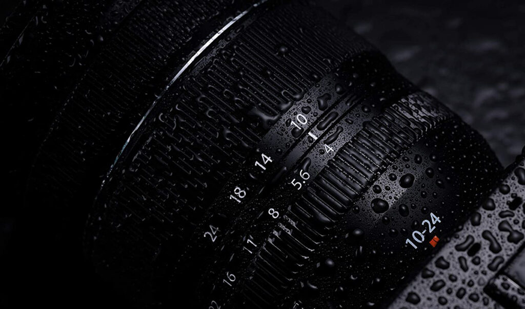 Wet Fujifilm Lens